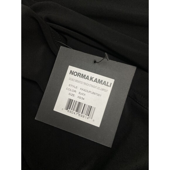 Norma Kamali Double Breasted Straight Leg Jumpsuit XS/34 KK423JPLB97001 Womens - Picture 3 of 6
